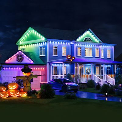 مضاد للماء الكهربائية RGBIC CCT ذكية Eave سلسلة أضواء الحائط الخارجية للزفاف