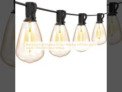 إضافة لمسة من الأناقة إلى حفل الزفاف الخاص بك مع أضواء الشرفة و AC 110V / 220V الجهد المدخل