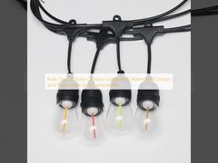 مصابيح خارجية شمسية ذاتية تشغيل / إيقاف مع تصميم مقاوم للماء وشريط مصباح زجاجي صلب